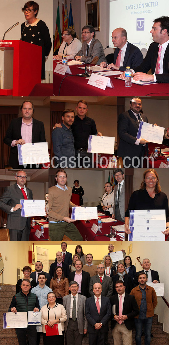 Entrega de distintivos al compromiso con la calidad turística a 15 empresas de Castellón
