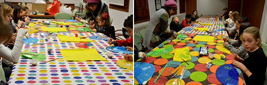 talleres de artes plásticas para jóvenes durante las fiestas de Navidad