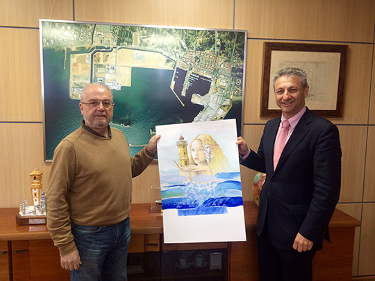 Amat Bellés, autor del cartel de los I Premios Faro Portcastelló Amat Bellés, autor del cartel de los I Premios Faro Portcastelló