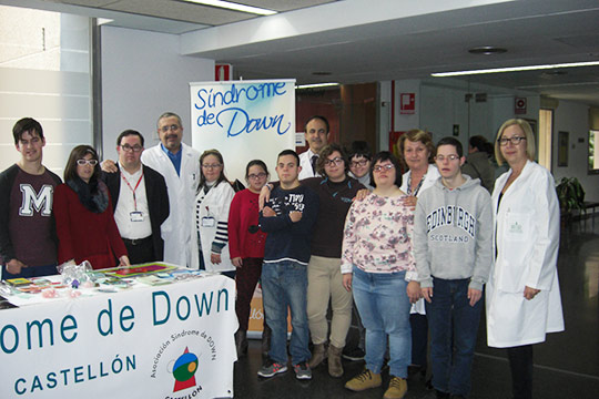 El Hospital Provincial de Castellón  apoya a la Fundación Síndrome de Down