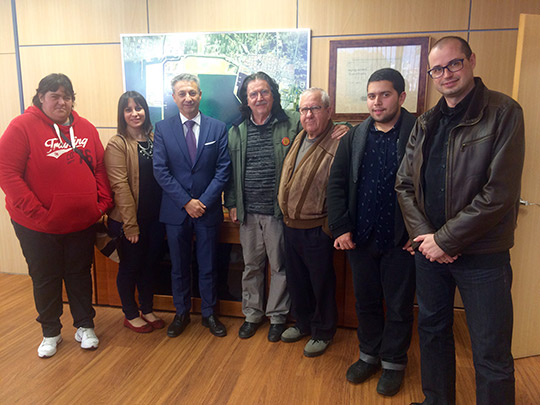 Representantes de Col.lectius per la Cultura al Grau se reúnen con Francisco Toledo