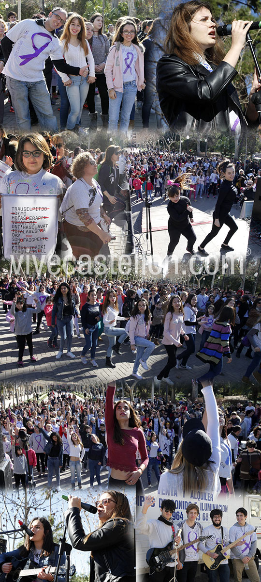 Cientos de personas participan en el One Billion Rising contra la violencia de género