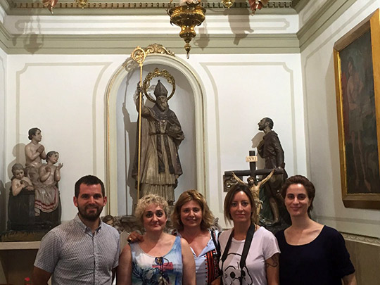 Restauración de la imagen de Sant Nicolau Restauración de la imagen de Sant Nicolau