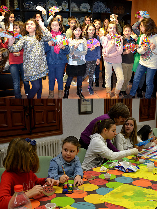 100 jóvenes de Castellón participan en los talleres de artes plásticas de Navidad de la Fundación Caja Castellón