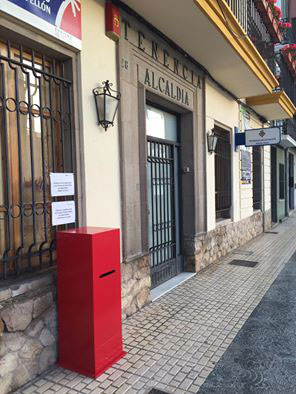 Buzón y correo electrónico para propuestas de las fiestas de San Pedro del Grao de Castellón