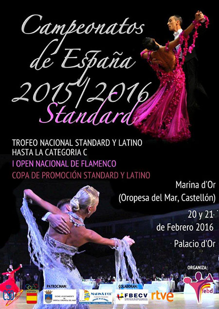 Marina d’Or acoge este fin de semana el Campeonato Nacional de Baile Standard