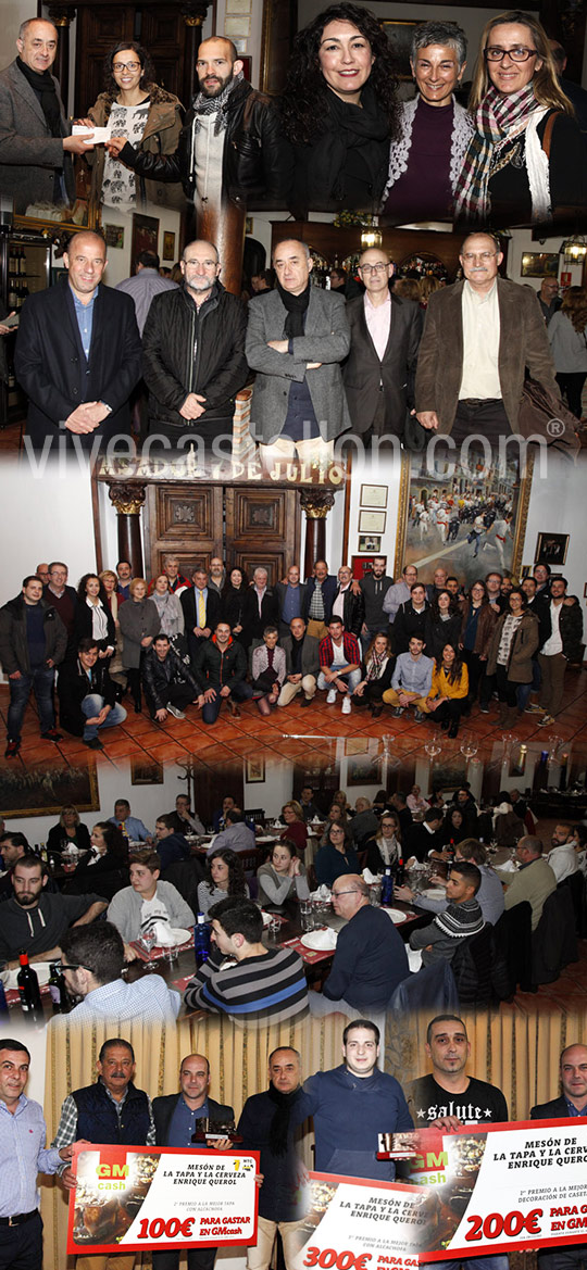 Cena del XVI Mesón de la tapa y la cerveza Enrique Querol Cena del XVI Mesón de la tapa y la cerveza Enrique Querol