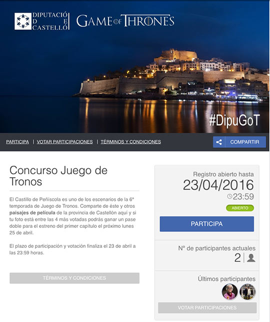 Concurso en Redes Sociales con imágenes de la provincia de Castellón