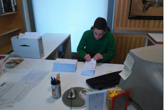 Prácticas formativas de alumnos de la Fundación Sindrome de Down de Castellón Prácticas formativas de alumnos de la Fundación Sindrome de Down de Castellón