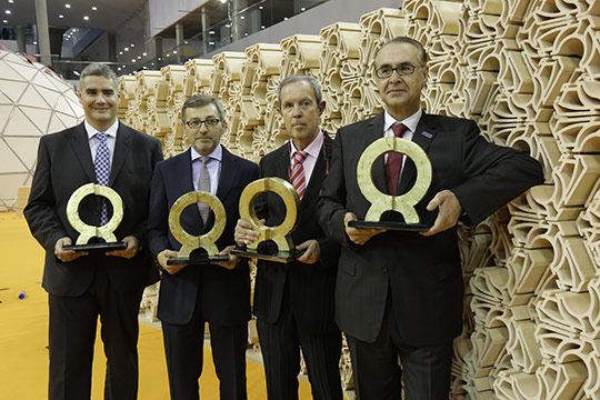 Las empresas Efi-Cretaprint, Vidres, Vernis y Bouquet Ceramic, Premios Alfa de Oro 