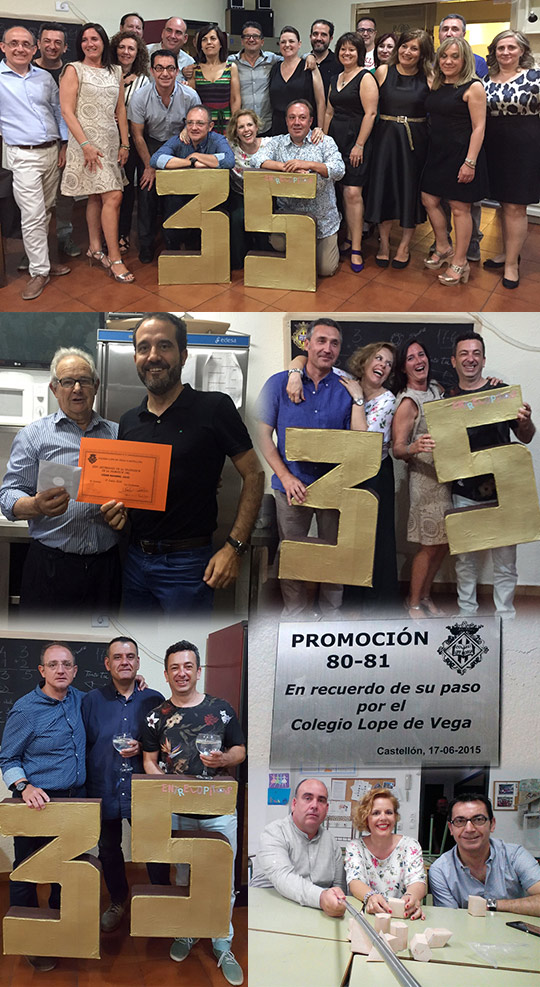 35 años del paso por el colegio Lope de Vega 35 años del paso por el colegio Lope de Vega