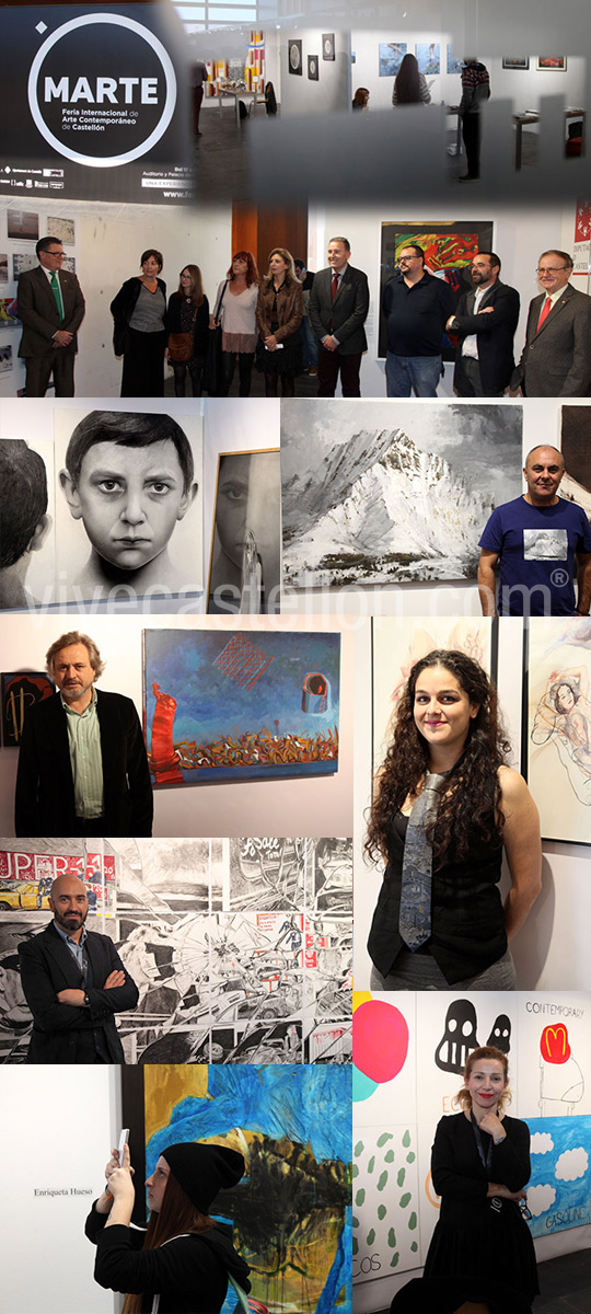 Inauguración de la feria de arte contemporáneo Marte en Castellón