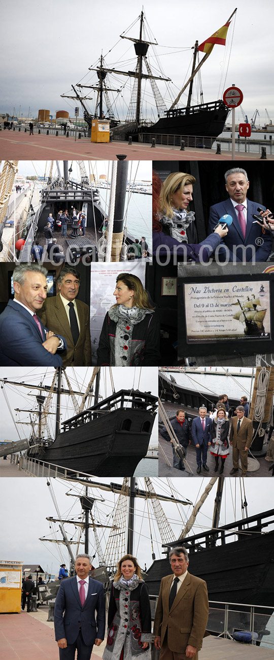 La Nao Victoria abre sus cubiertas al público en el puerto de Castellón