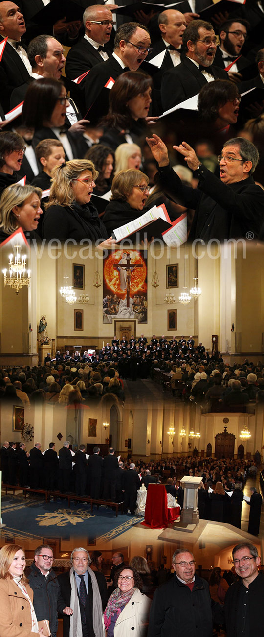 Retaule de Nadal en Castellón interpretado por el Orfeó Valencià