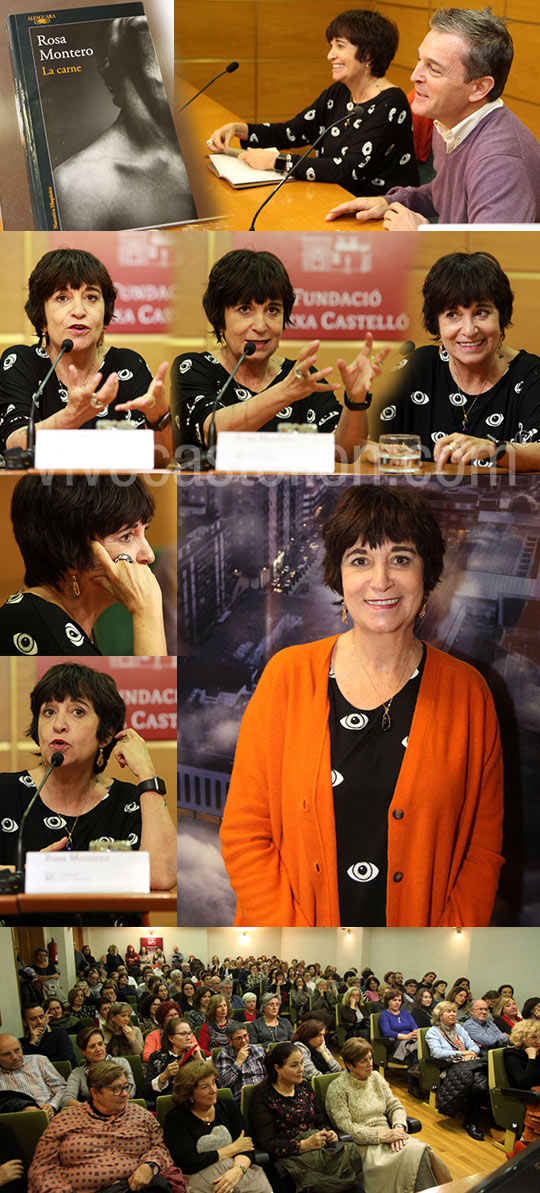 Rosa Montero en la Fundación Caja Castellón 