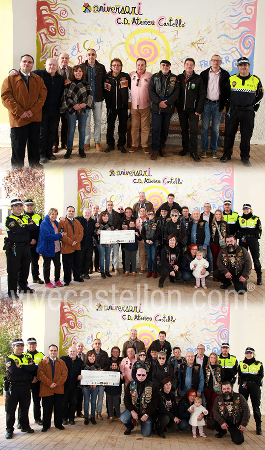 Entrega solidaria a beneficio de la asociación de DCA, Aten3u Castelló