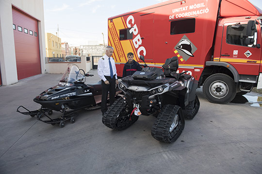 Vehículos especializados para el acceso rápido y rescate a zonas aisladas por los temporales