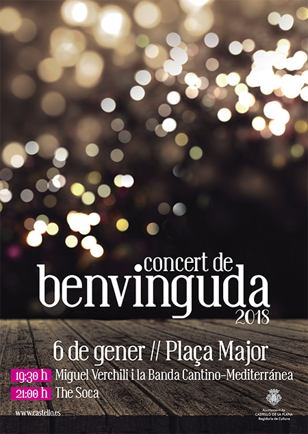 Concierto de bienvenida al año nuevo el sábado 6 de enero en Castellón Concierto de bienvenida al año nuevo el sábado 6 de enero en Castellón