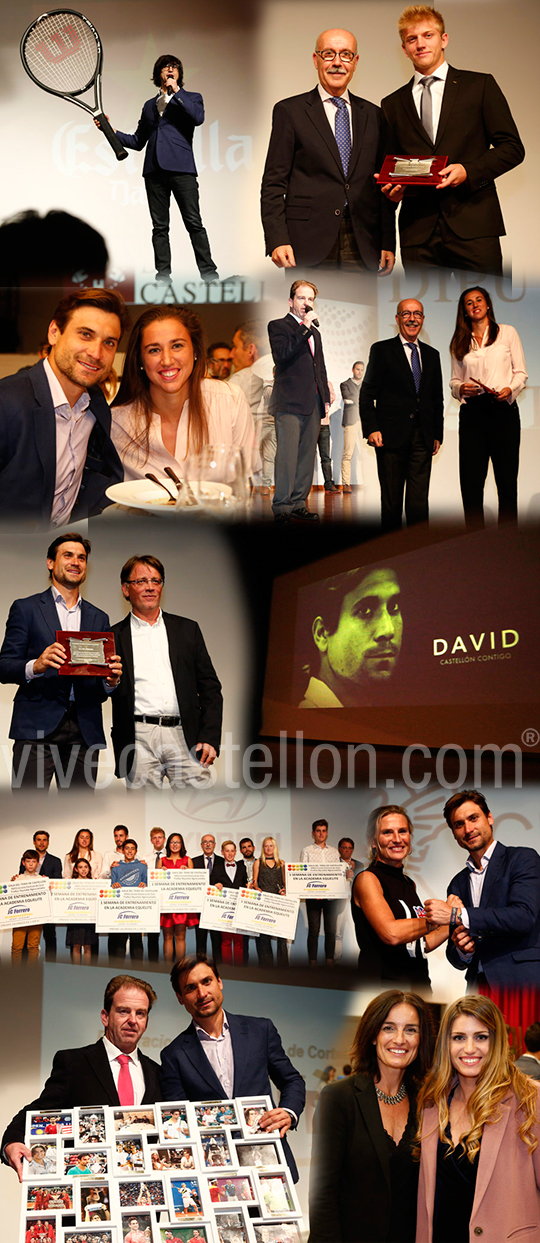 Reconocimiento a David Ferrer en la gala del tenis de Castellón