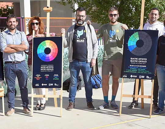 Visita en Castellón al proyecto Pintaescola