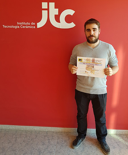 Eugeni Cañas recibe el primer premio del congreso sobre proyección térmica del Centro Europeo de la Cerámica de la Universidad de Limoges 