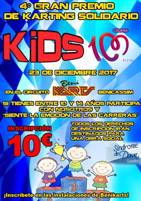 IV Gran premio solidario Karting Kids Cadena 100