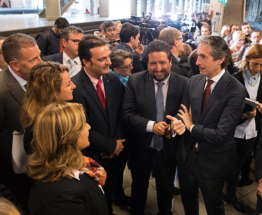 Inauguración de las obras del nuevo trazado de la N-232 en el puerto de Querol del Barranco de la Bota