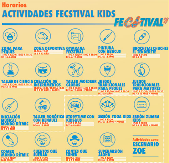 Actividades del FeCStival KIDS en el Parque Rafalafena de Castellón