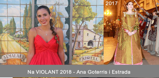 Ana Goterris Estrada, designada Na Violant d´Hongria 2018