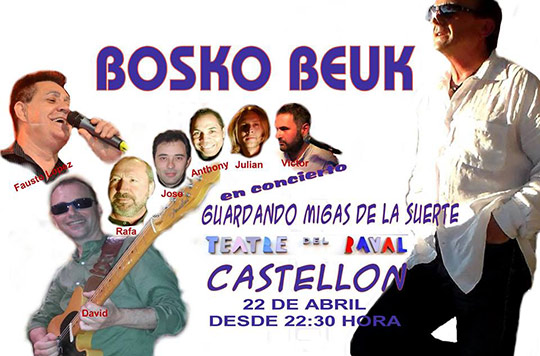 Concierto de BOSKO BEUK en el teatro del Raval de Castellón Concierto de BOSKO BEUK en el teatro del Raval de Castellón