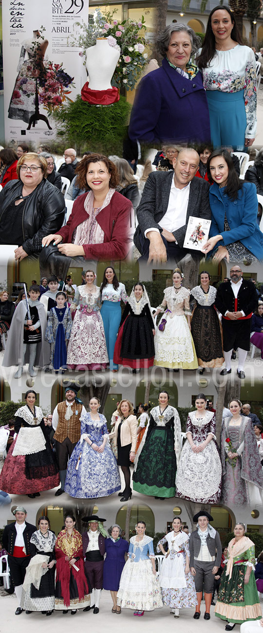 Desfile de ropa tradicional  en el Museo de Bellas Artes de Castellón