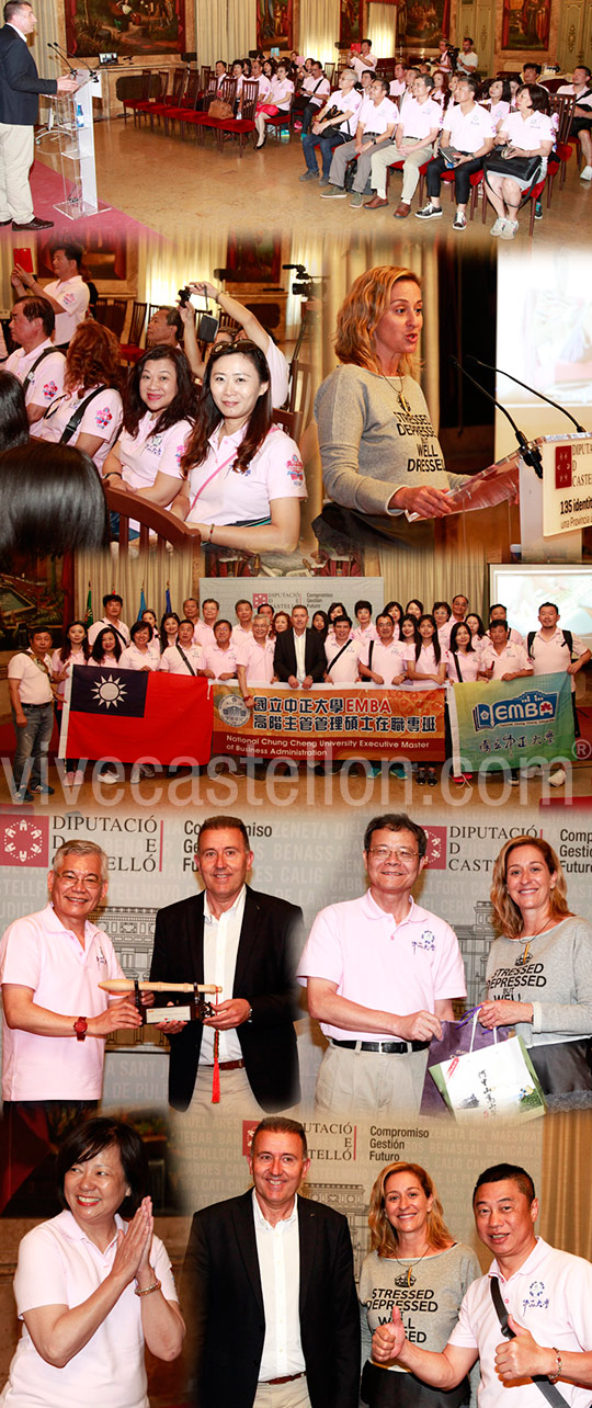 Representantes del Máster de la Universidad General de Taiwán visitan la Diputación de Castellón