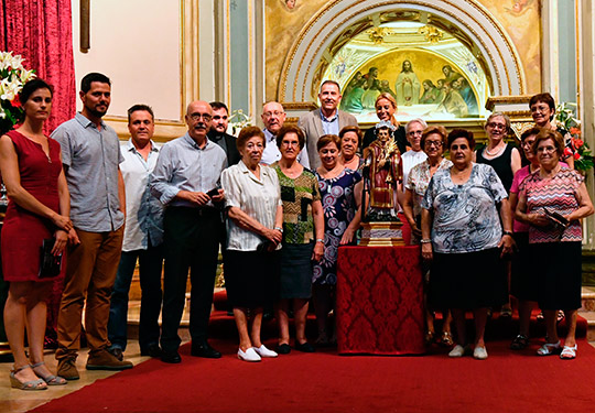 Restauración de la escultura de San Lorenzo de la Iglesia de la Natividad de Almassora