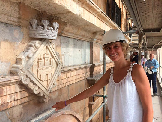 Fachada restaurada del Ayuntamiento de Castellón