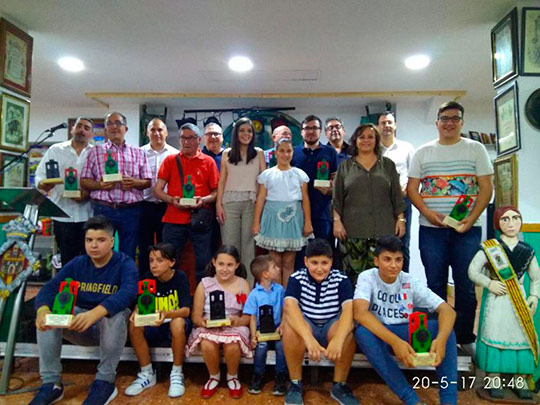 Ganadores del I concurso Inter Gaiates de Giñote y Futbolín 