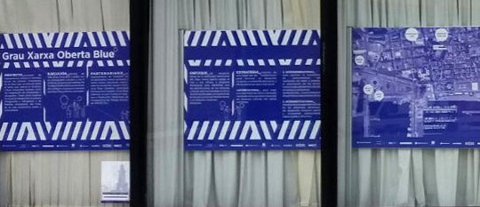 Exposición proyecto europeo Grau Xarxa Oberta Blue