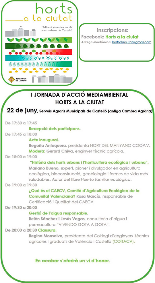 Jornada de acción ambiental en huertos urbanos de Castellón