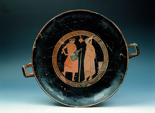 Kylix del pintor de Penthesilea del Museo de Bellas Artes de Castellón 