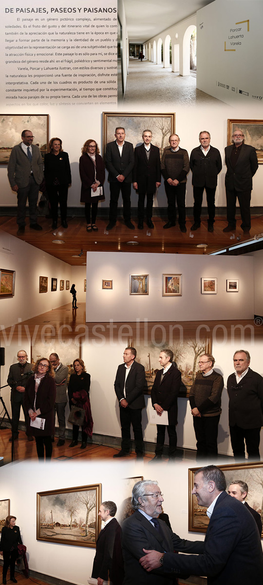 Presentación de la exposición ´De paisajes, paseos y paisanos. Porcar, Lahuerta, Varela´ en el Museo de Castellón