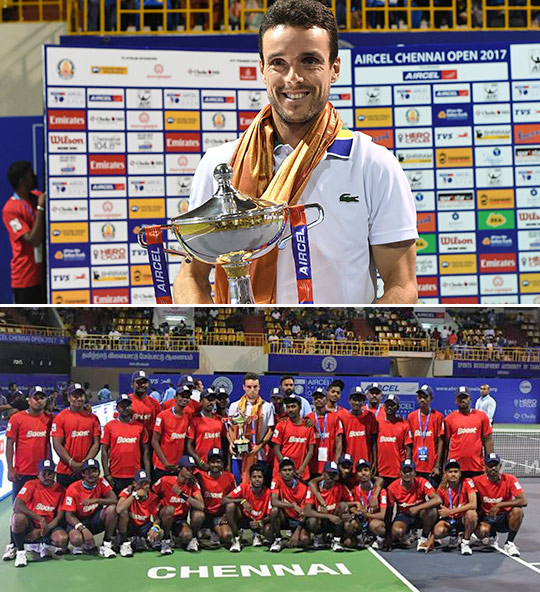 Roberto Bautista Agut gana el trofeo Aircel Chennai Open Roberto Bautista Agut gana el trofeo Aircel Chennai Open