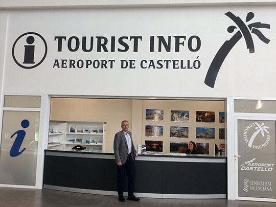 Nueva oficina Tourist Info en el aeropuerto de Castellón Nueva oficina Tourist Info en el aeropuerto de Castellón