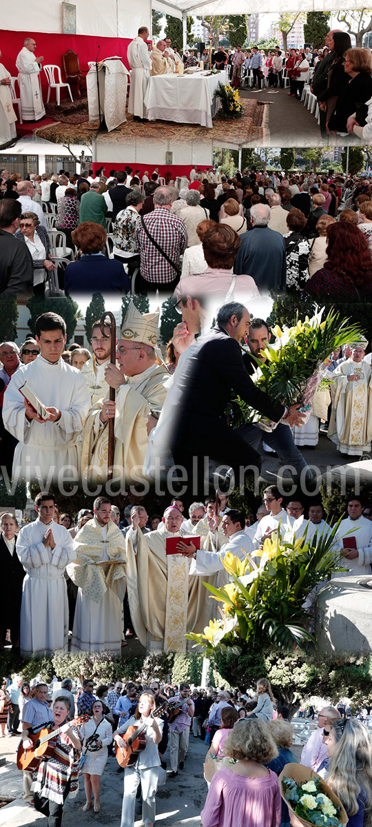 Acto religioso de la festividad de Todos los Santos en Castellón