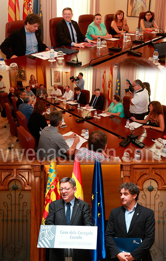 Ximo Puig mantiene reunión de trabajo con representantes del sector turístico y de otras instituciones