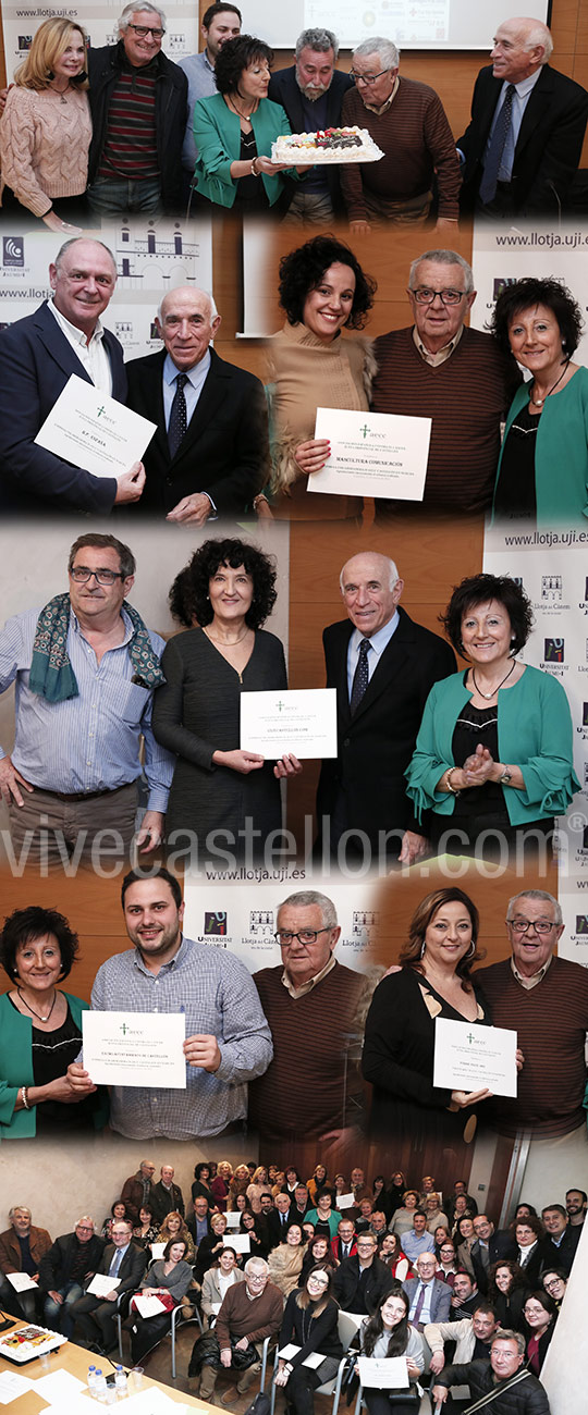 Reconocimiento a voluntarios y colaboradores por su apoyo a la II AECCC Castellón en marcha