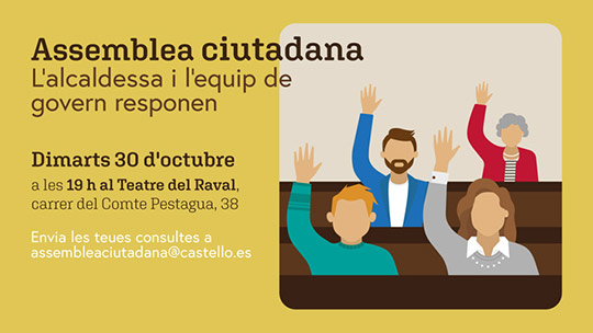 El Ayuntamiento de Castellón insta a participar en la Asamblea Ciudadana 