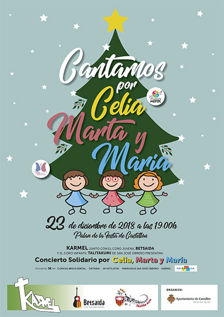 Concierto solidario por Celia, Marta y María en el Palau de la Festa de Castellón