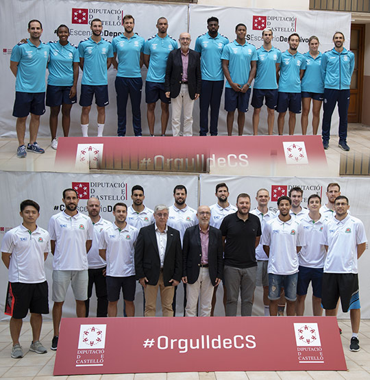 Recepción en la Diputación de Castellón a L´Illa Grau y Tau Castelló