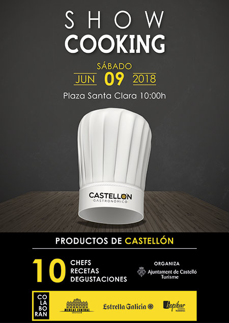Show cooking el sábado en la plaza Santa Clara de Castellón