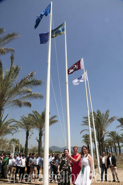 Acto de entrega de las banderas azules de la Comunitat Valenciana