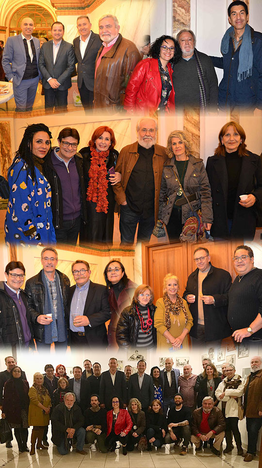 Los artistas de Castellón cumplen con la tradición de su brindis navideño Los artistas de Castellón cumplen con la tradición de su brindis navideño